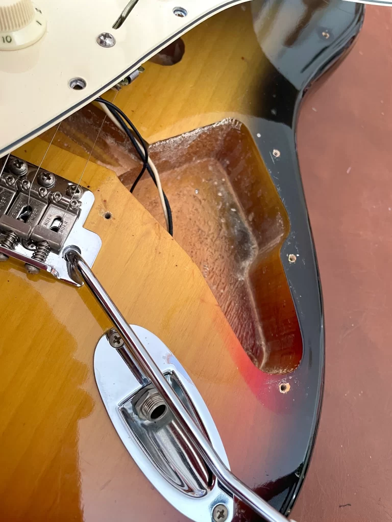 Fender '73 Stratocaster Hard Tail modified 松下工房 トレモロユニット 取り付け ストラト 改造 '70s