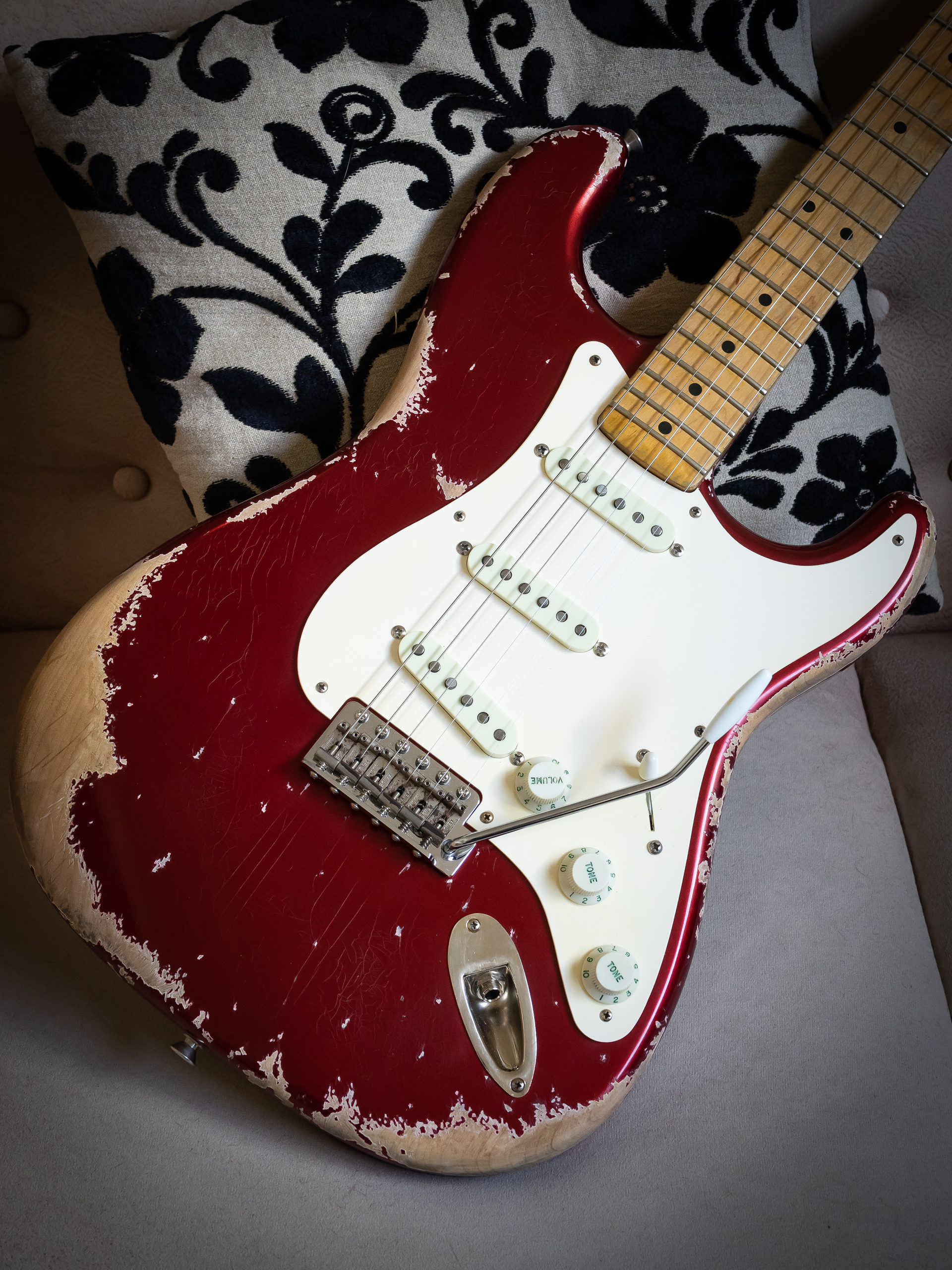 Fender Mexico Stratocaster Jimmy Vaughan MJT candy apple red relic 1956 Custom '54 pickup Custom shop