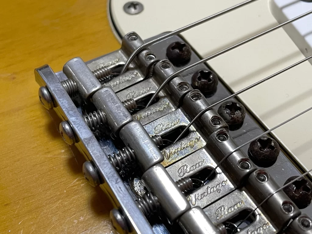 Fender '73 Stratocaster Hard Tail modified 松下工房 トレモロユニット 取り付け ストラト 改造 '70s Custom ‘54 Raw Vintage サドル スチールブロック
