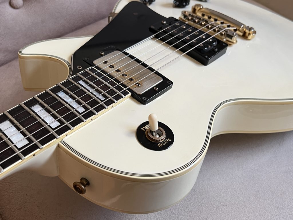 Orville Les Paul Custom (LPC-75 Alpen White) "Orville by Gibson" Made In Japan 日本製 レスポール カスタム ダイアモンドインレイ diamond inlay