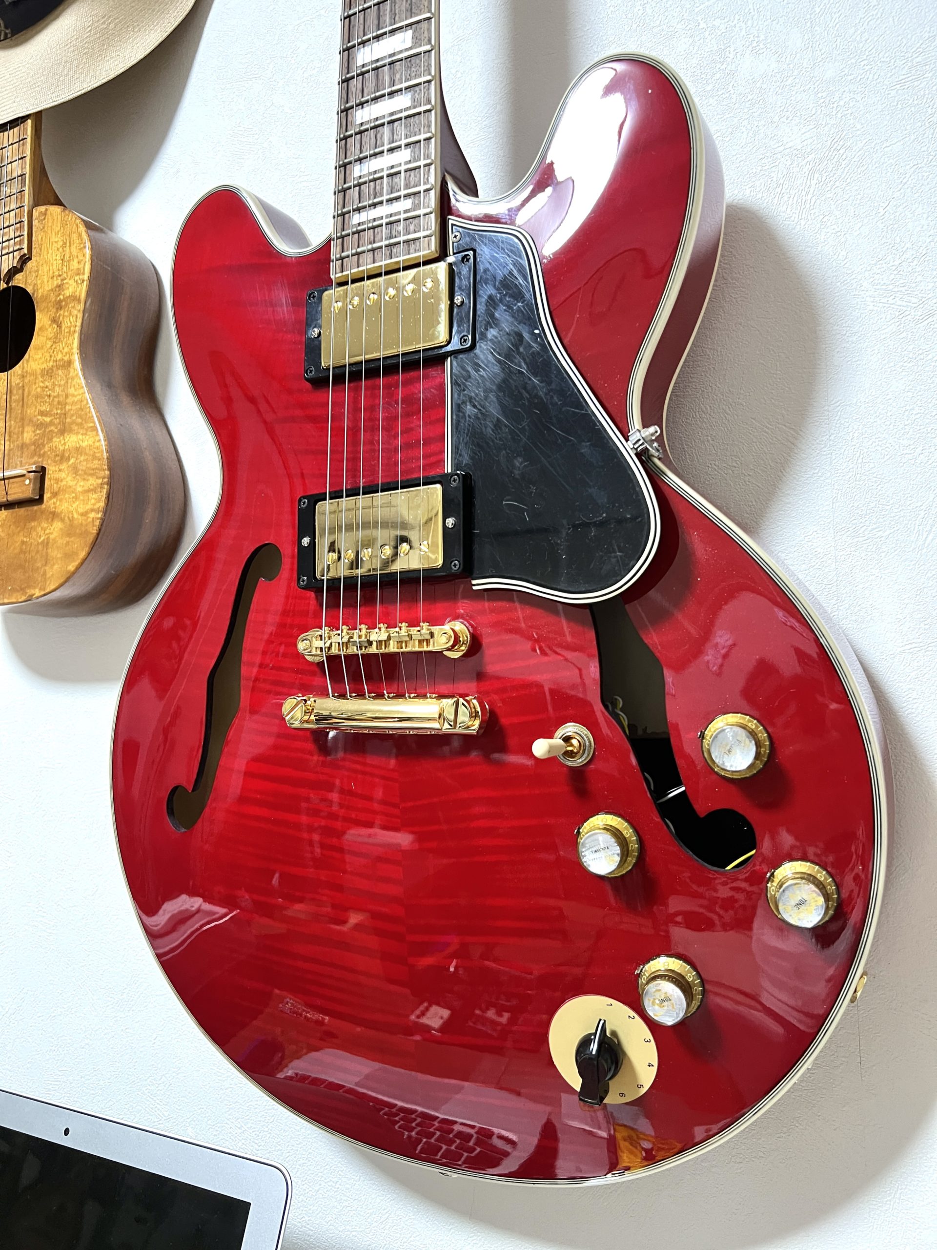 AliExpress ES-335 Gibson ES-355 Seth Lover Seymour Duncan SH-55 チブソン Chibson アリババ 中国製 335 Made In U.S.A. USA Lucille ABR-1 ブリッジ ポスト スタッド 抜く M8ボルト ナット 57 Classic Varitone Epiphone 配線図
