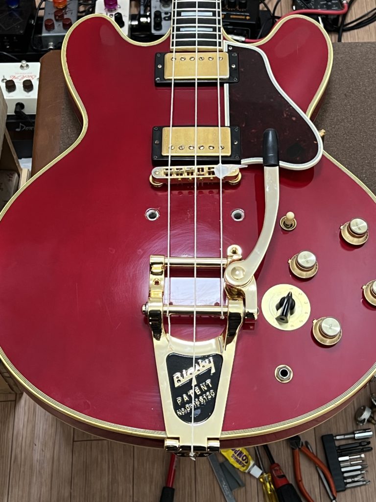 Gibson Lucille ルシール 配線 交換 ギブソン ポット Potentionmeter リペア wiring 配線図 TP-6 Bigsby B7 Gold 取り付け インストール