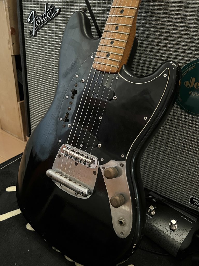 Fender Mustang 1977 '70s USA ムスタング 70年代 Black リペア 配線 交換