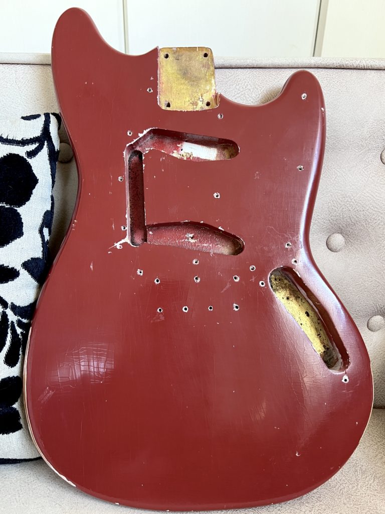 Fender Musicmaster II 1966 Dakota Red body Japan neck Lollar pickup kaminari bridge