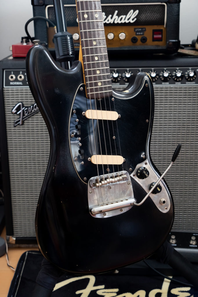 Fender Mustang 1977 1973 '70s USA ムスタング 70年代 Black 配線図 wiring 配線 1966 Vintage ピックガード交換 ペグ交換 directlon dilectron ダイレクトロン Lollar Lindy Fralin