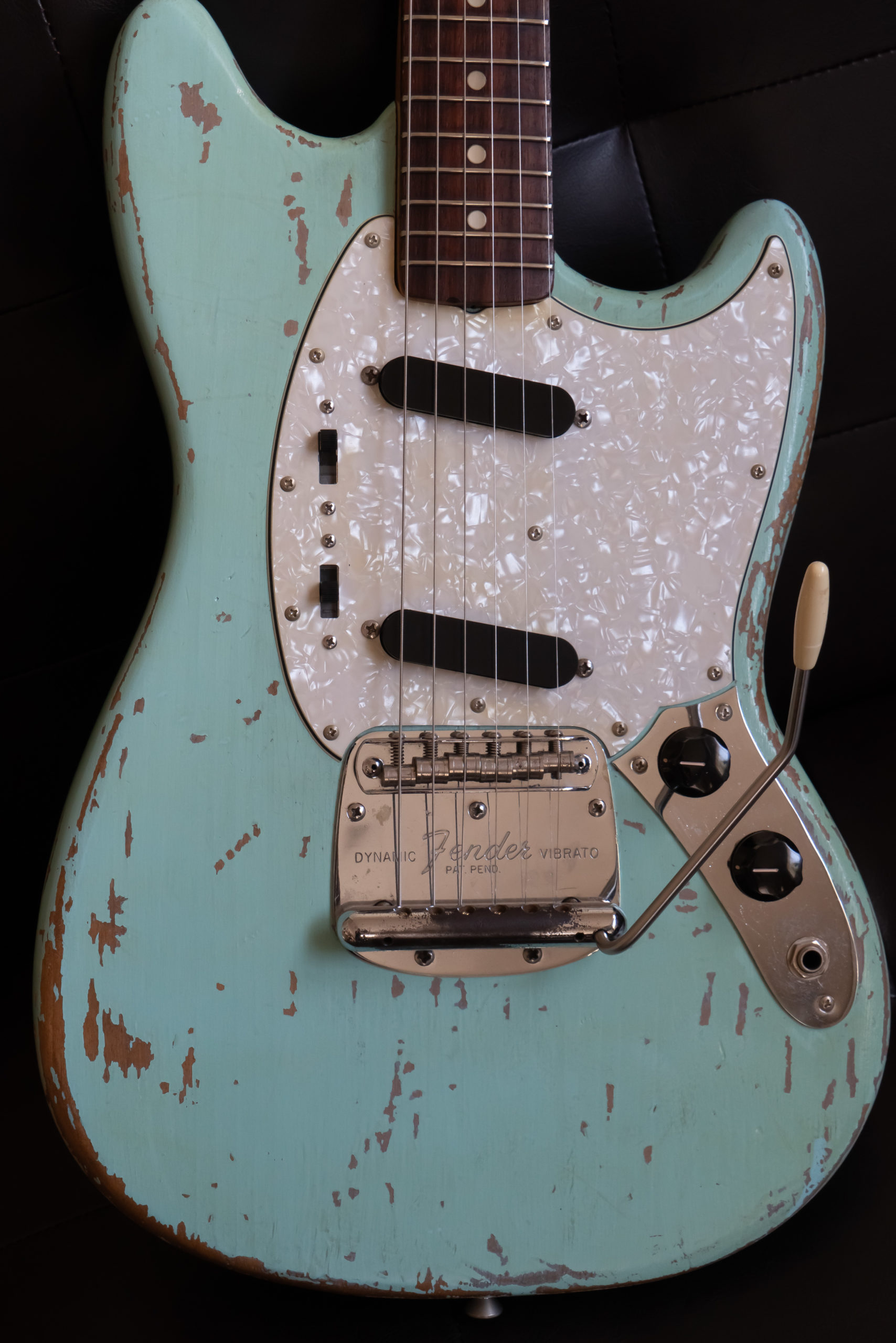 Fender Mustang 1966 Daphne Blue Body 1966 Mustang Neck ダフネブルー ヴィンテージ ムスタング フェンダー ES Stamp スタンプ ボディ body neck date 16JAN66B