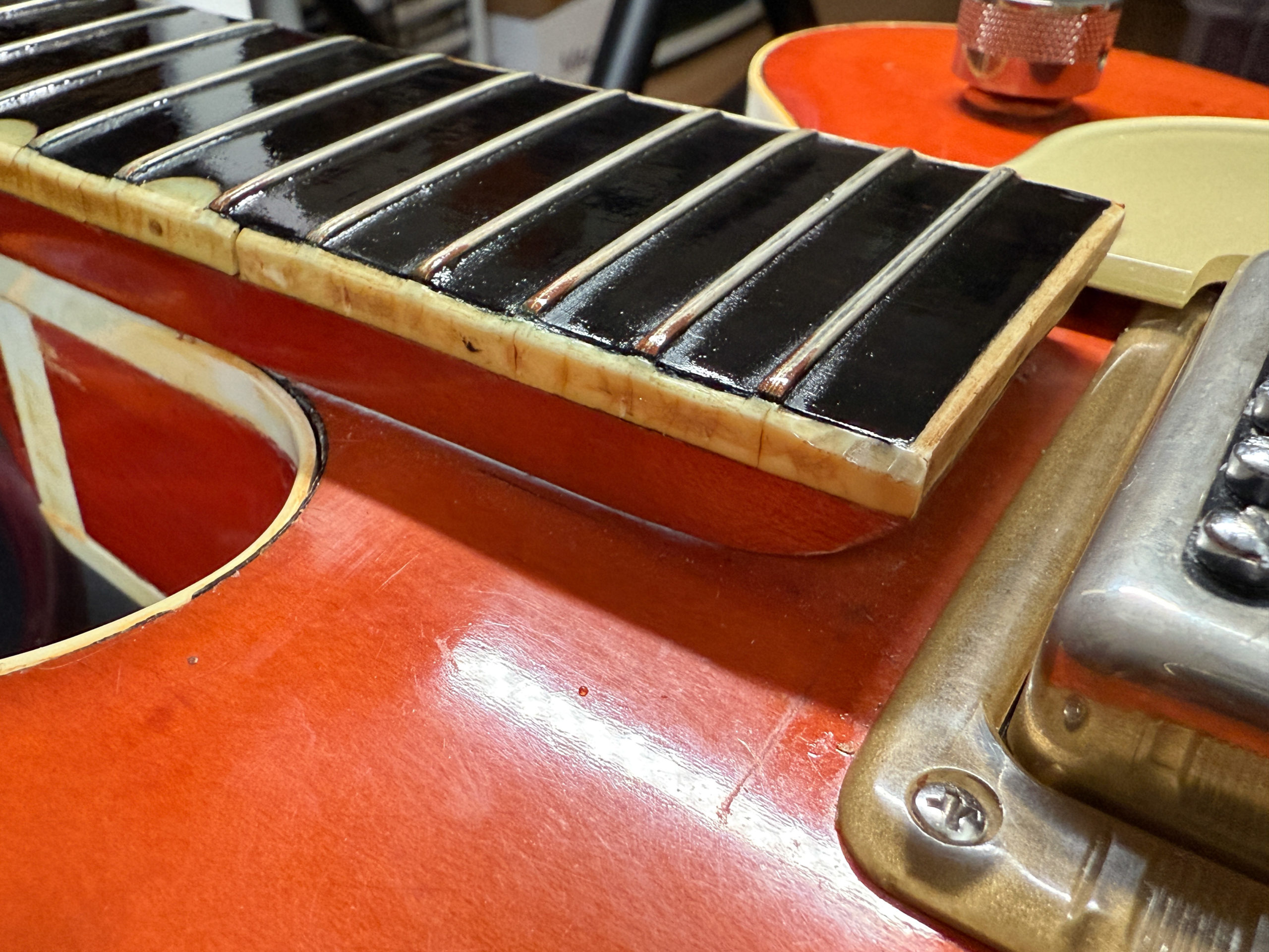 Gretsch 6120 DC Chet Atkins Nashville 1968 グレッチ '60s TV Jones Classic Plus Super Tron vintage wiring フレット交換 Jescar SCUD