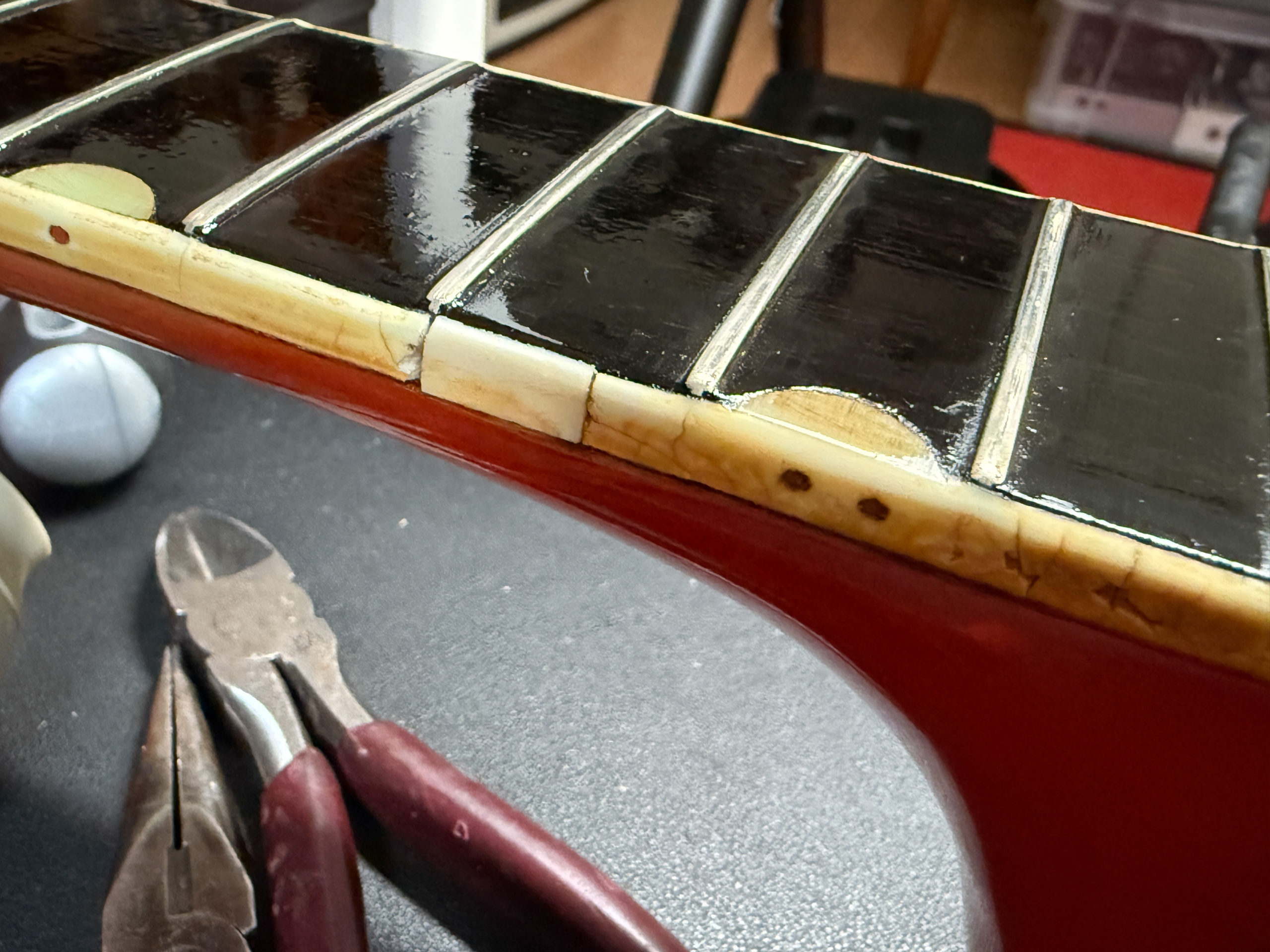 Gretsch 6120 DC Chet Atkins Nashville 1968 グレッチ '60s TV Jones Classic Plus Super Tron vintage wiring フレット交換 Jescar SCUD