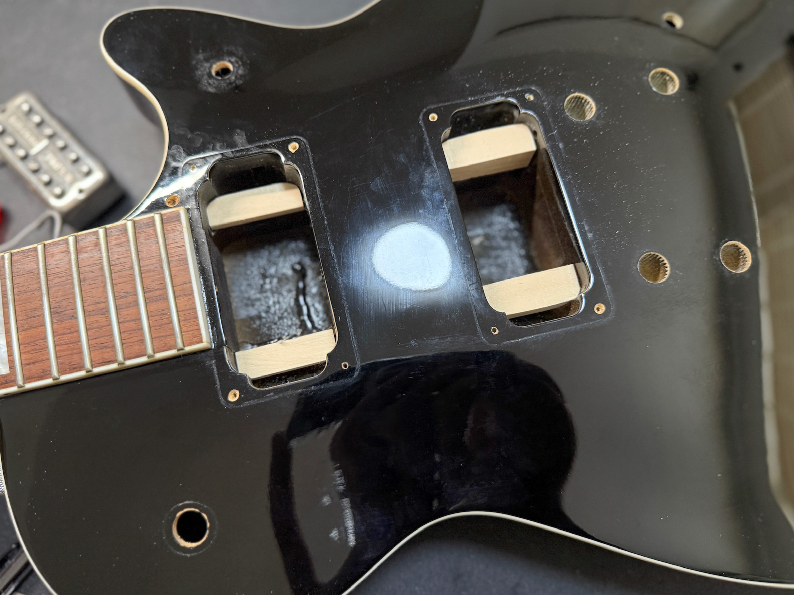 Gretsch Electromatic G5435 Pro Jet 6128 TV Jones Classic Plus Filter Tron Bigsby B3 グレッチ 改造 Sperzel Blacktop Filter Tron ナット交換