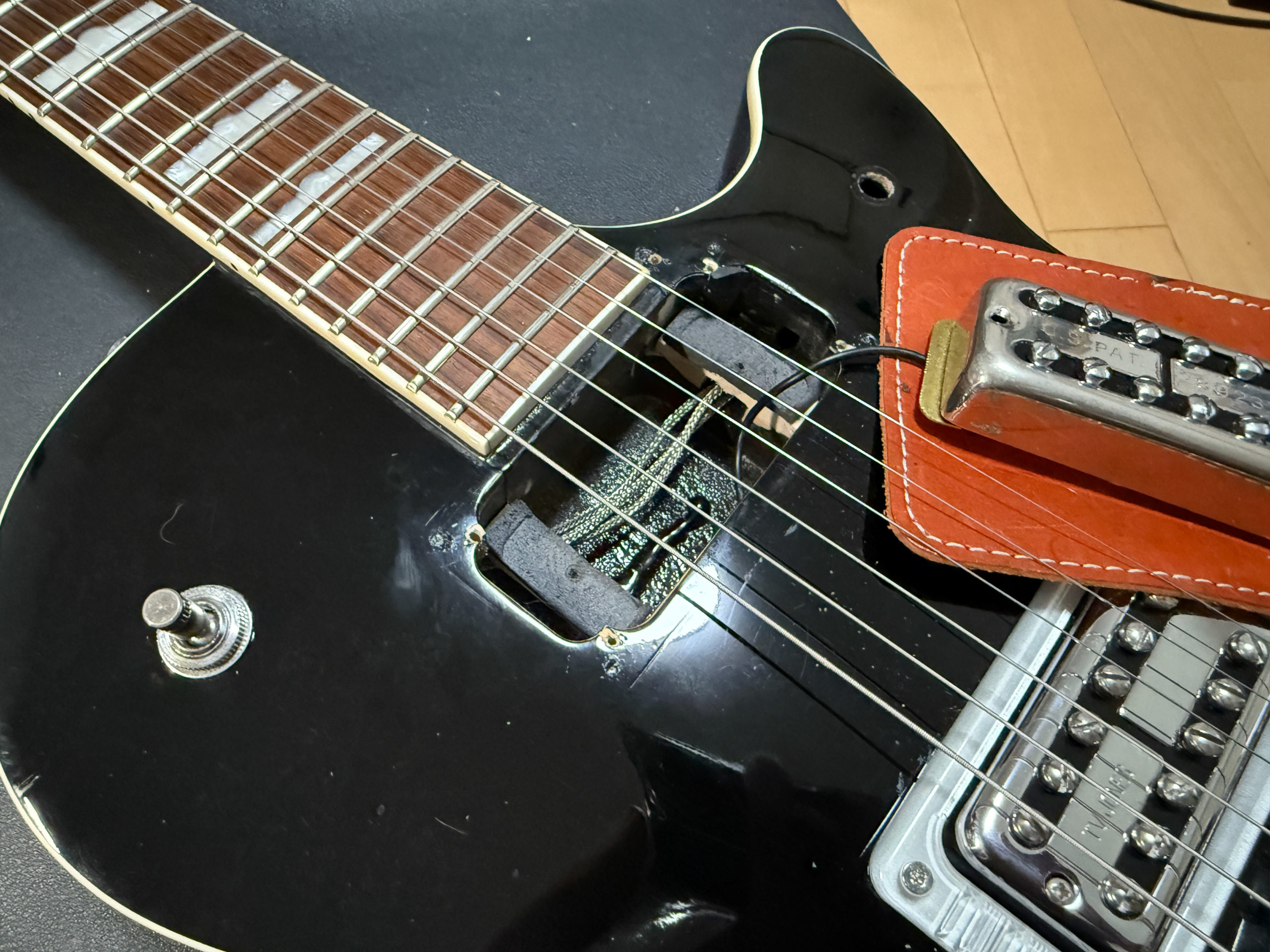 Gretsch Electromatic G5435 Pro Jet 6128 TV Jones Classic Plus Filter Tron Bigsby B3 グレッチ 改造 Sperzel Blacktop Filter Tron ナット交換 wiring　実体配線図