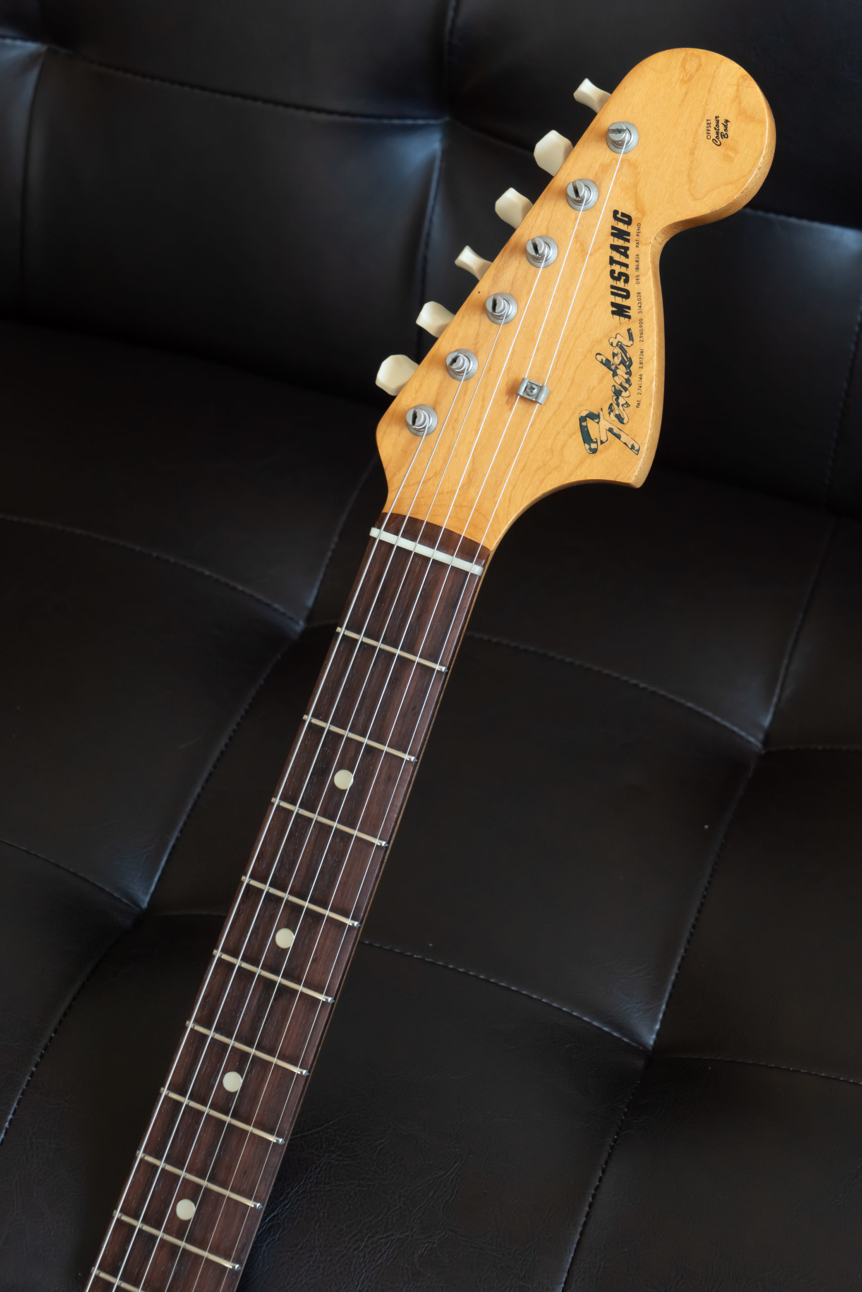 Fender Mustang 1966 Daphne Blue Body 1966 Mustang Neck ダフネブルー ヴィンテージ ムスタング フェンダー ES Stamp スタンプ ボディ body neck date 16JAN66B