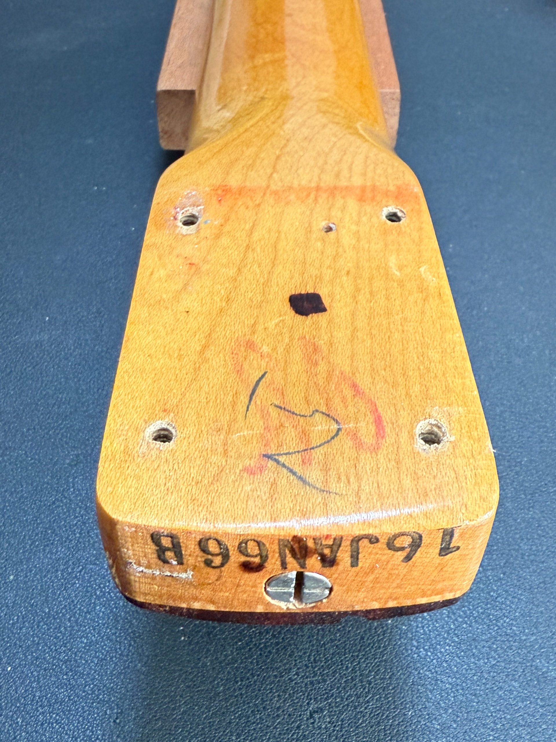 Fender Mustang 1966 Daphne Blue Body 1966 Mustang Neck ダフネブルー ヴィンテージ ムスタング フェンダー ES Stamp スタンプ ボディ body neck date 16JAN66B