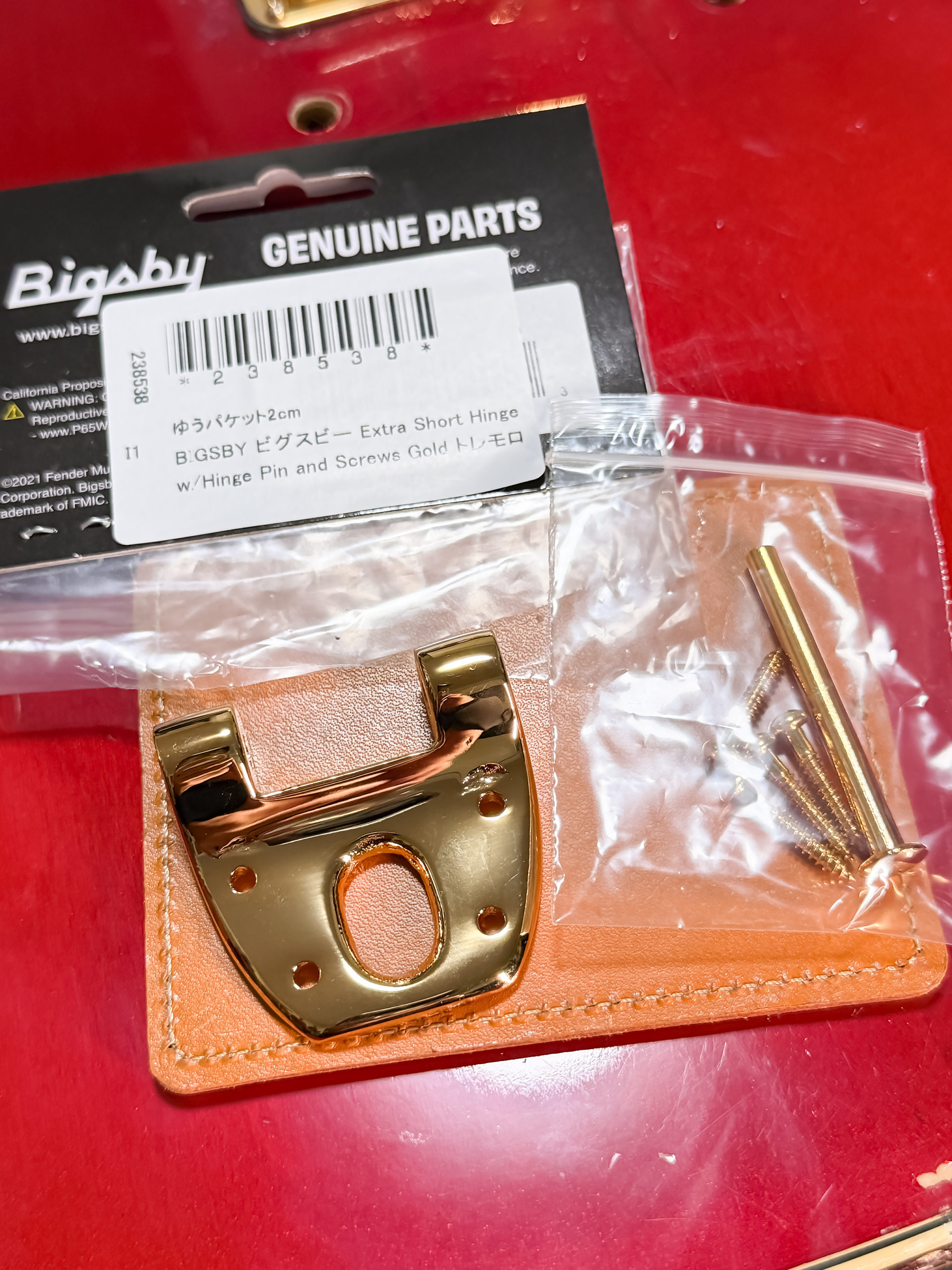 Fender Coronado 1967 Chery Red Candy Apple Red '60s ピックアップの取り付け wiring Gretsch Dynasonic Bigsby B6 nonpainted short hinge