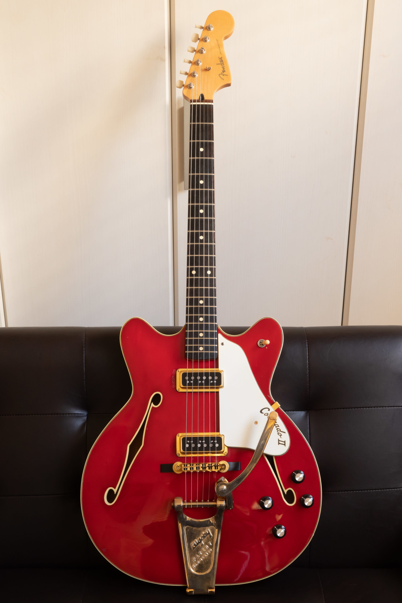 Fender Coronado 1967 Chery Red Candy Apple Red '60s ピックアップの取り付け wiring Gretsch Dynasonic