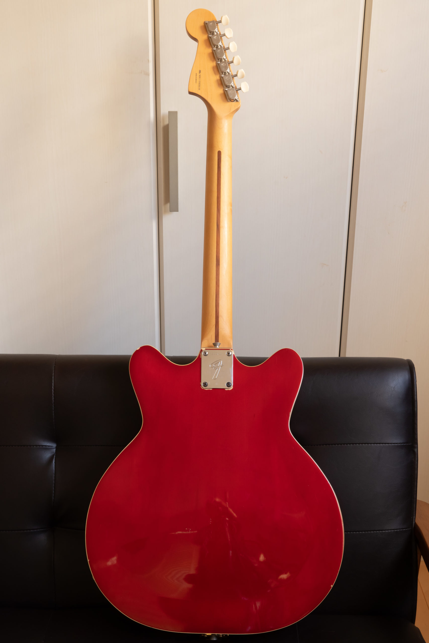 Fender Coronado 1967 Chery Red Candy Apple Red '60s ピックアップの取り付け wiring Gretsch Dynasonic