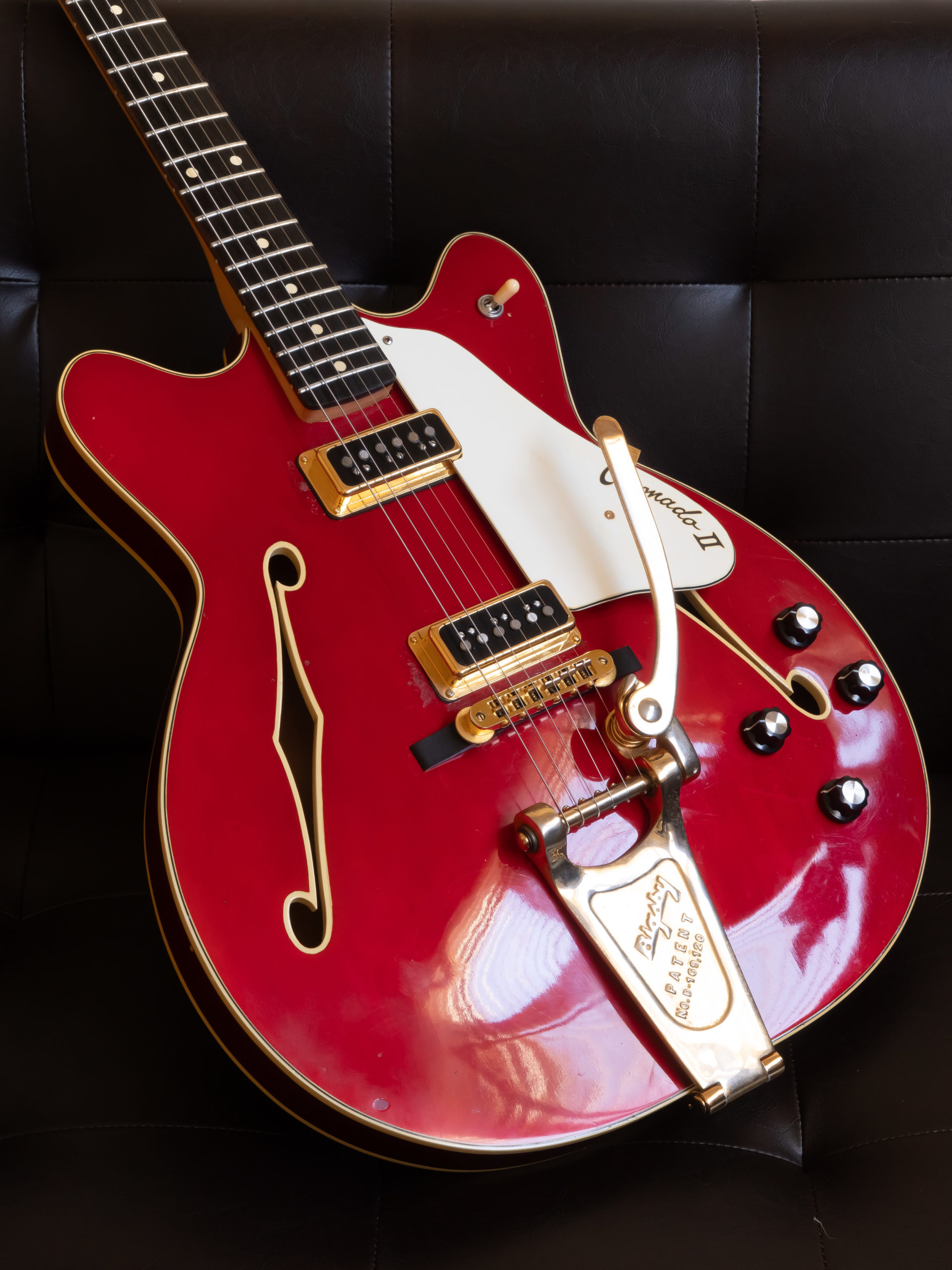 Fender Coronado 1967 Chery Red Candy Apple Red '60s ピックアップの取り付け wiring Gretsch Dynasonic