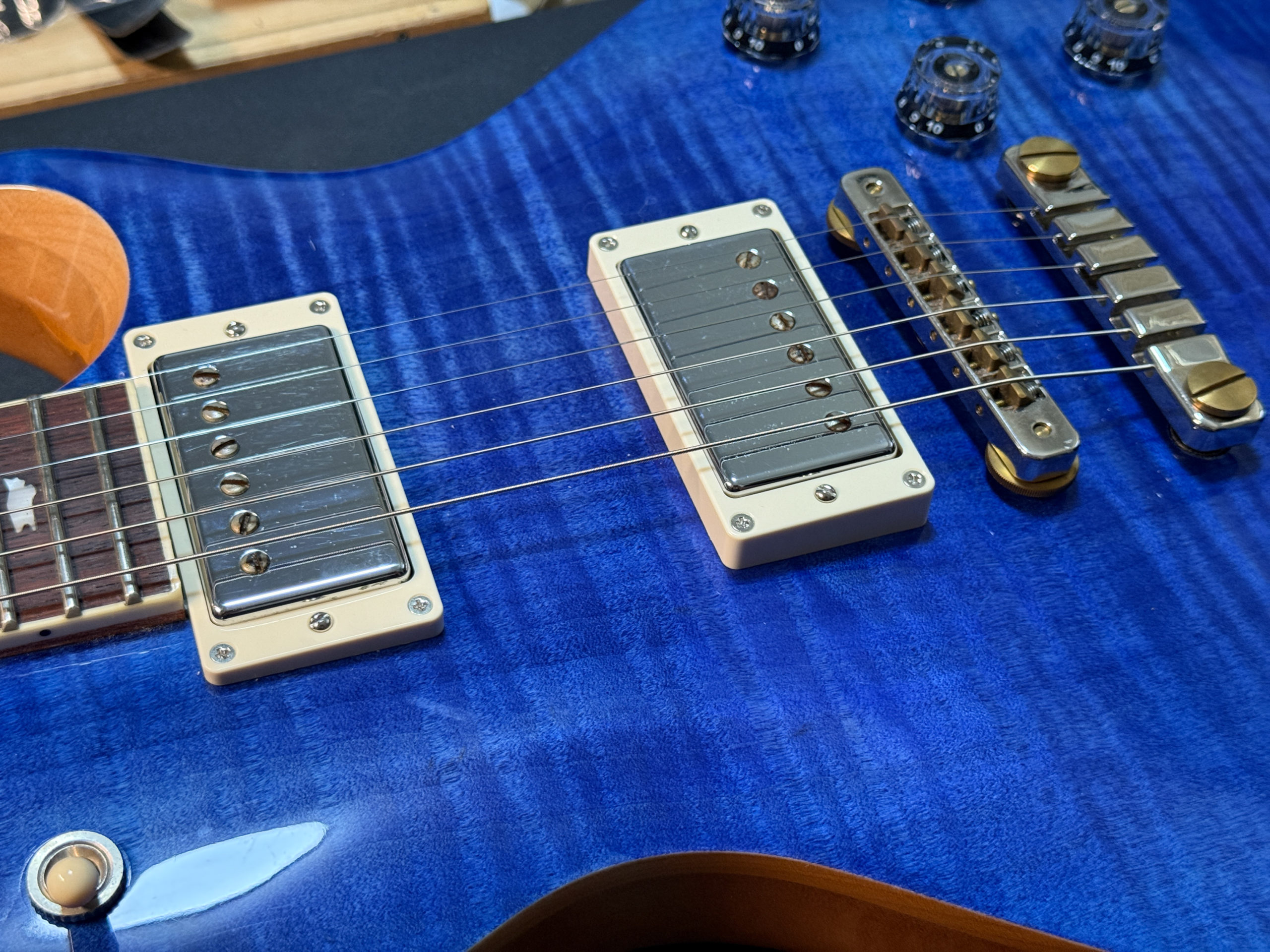 PRS SE McCarty 594 Double cut Singlecut 2023 Faded Blue Gibson Les Paul 実体配線図 wiring ピックアップ交換