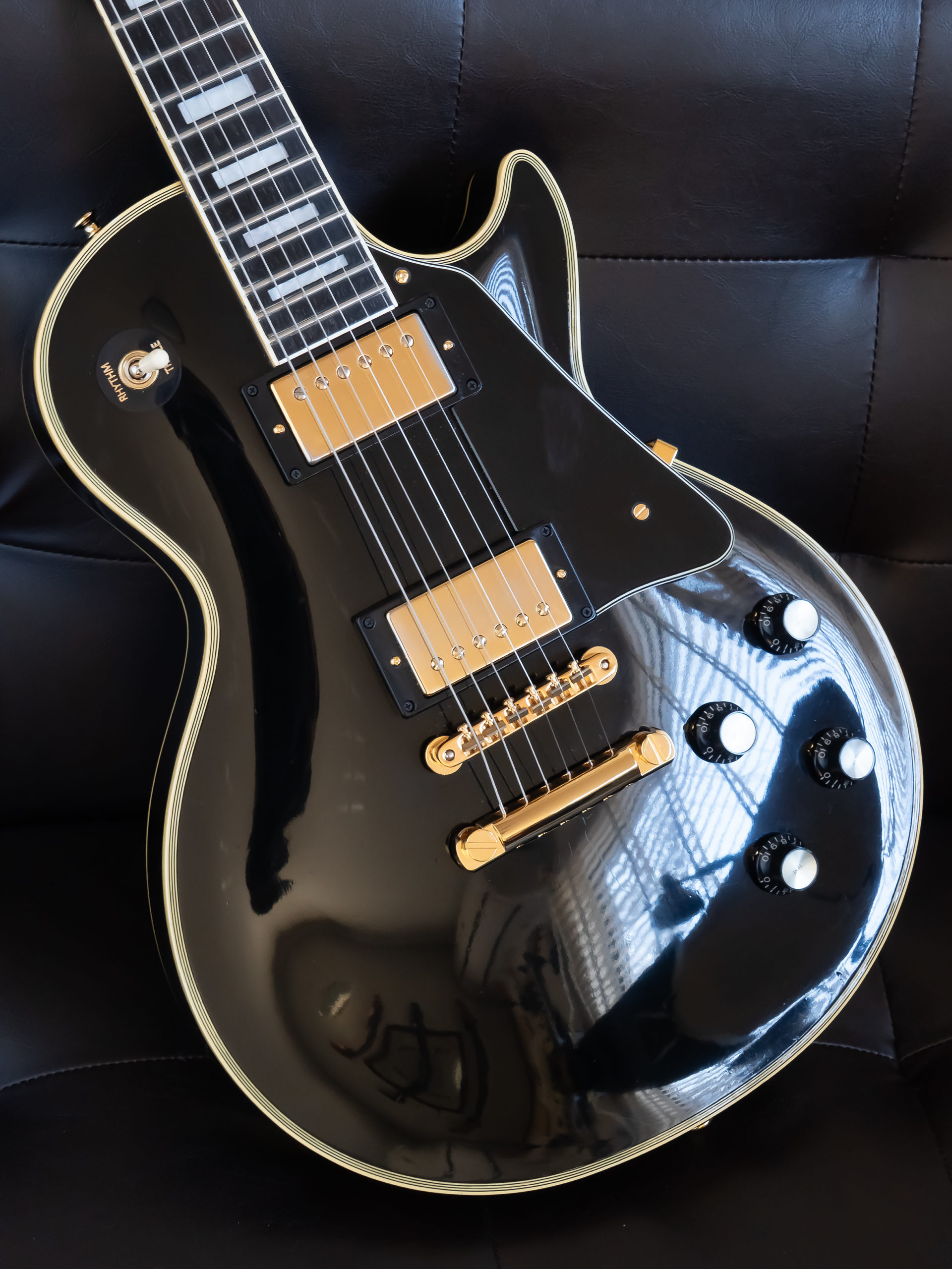 ダイアモンドインレイ　Greco EGC 550 600 グレコ Les Paul Custom レスポールカスタム フレットオーバーGibson フレットエッジバインディング 日本製 ブリッジ ディープジョイント マホガニー Orville オービル トーカイ Burst Bucker Burstbucker '57 Classic Plus CTS Potentionmeter ポット Switchcraft